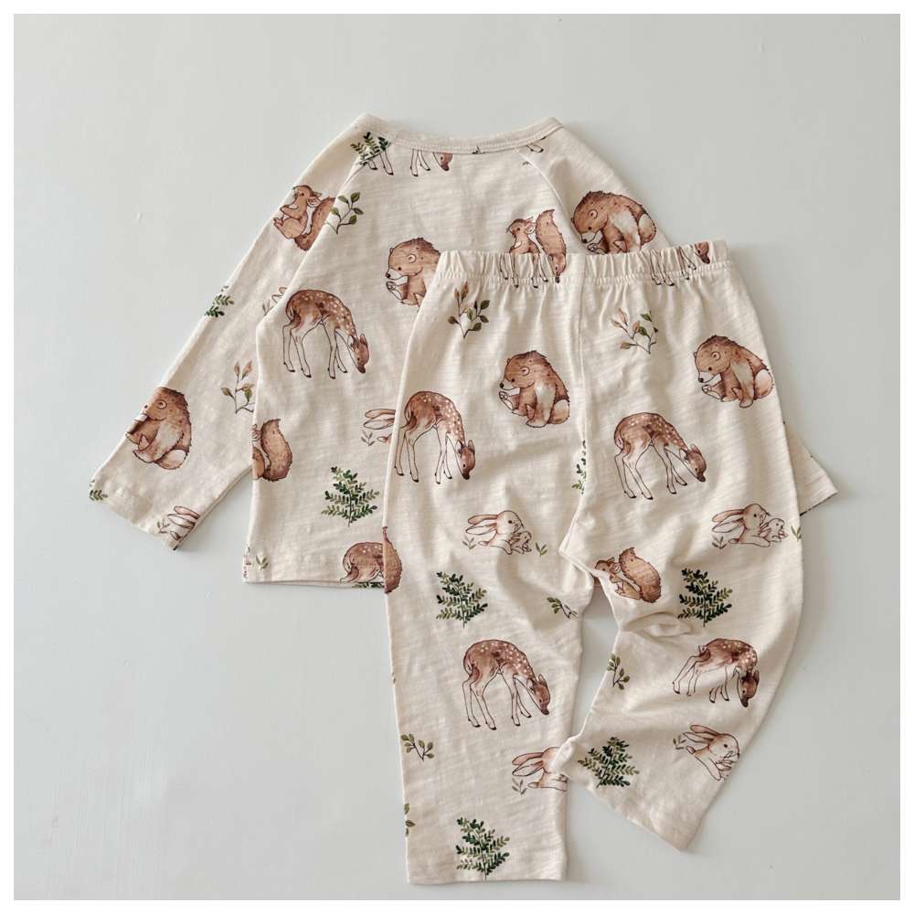 Cherubcare - 2pc-Set - Kids Animal Print Pyjama Set