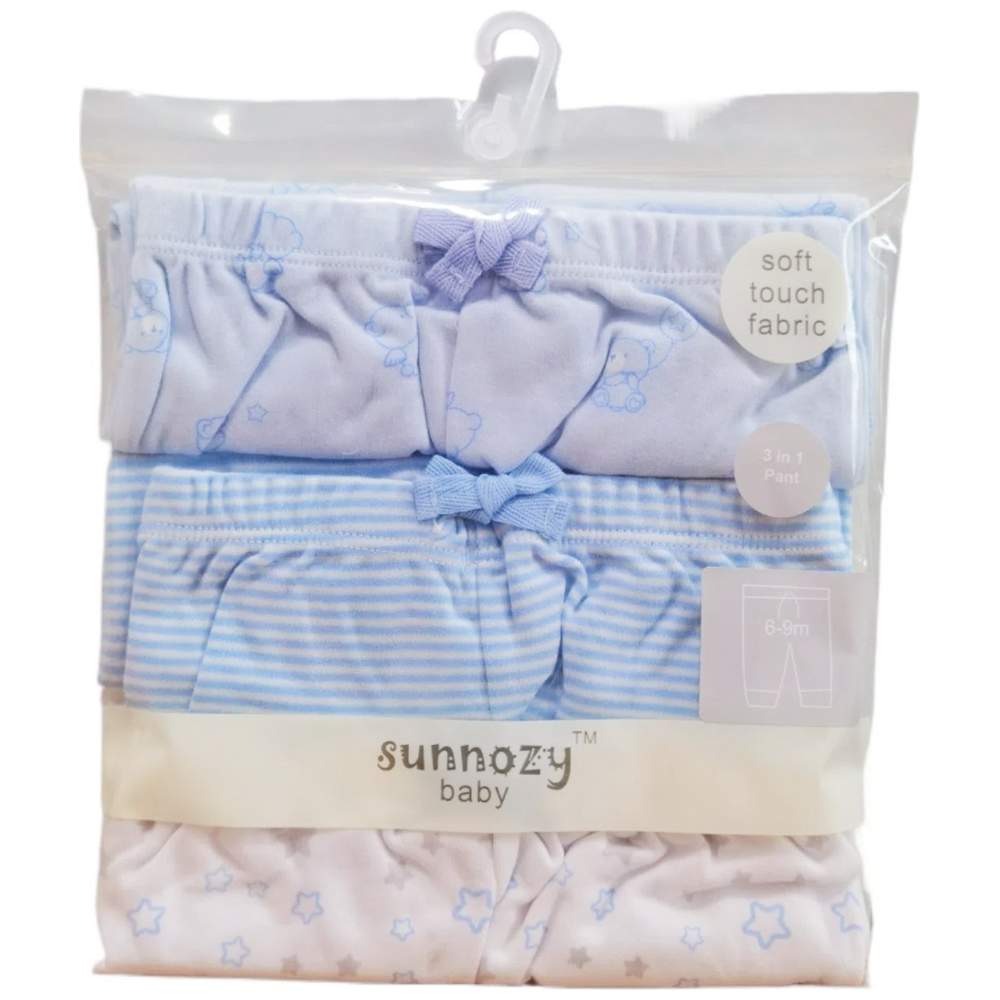 Sunnozy - 3pc-Set - Baby Boy's Pants - Star Bear