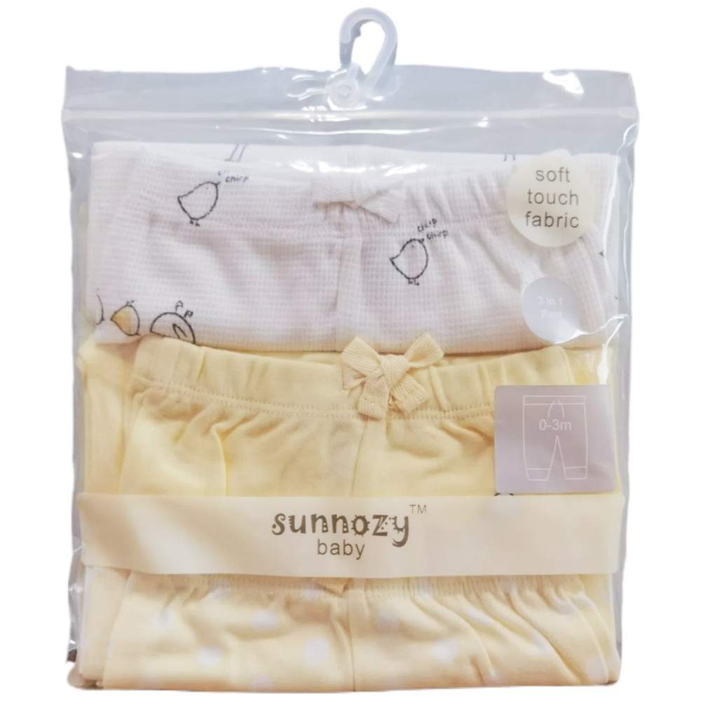 Sunnozy - 3pc-Set - Baby Pants - Little Duck
