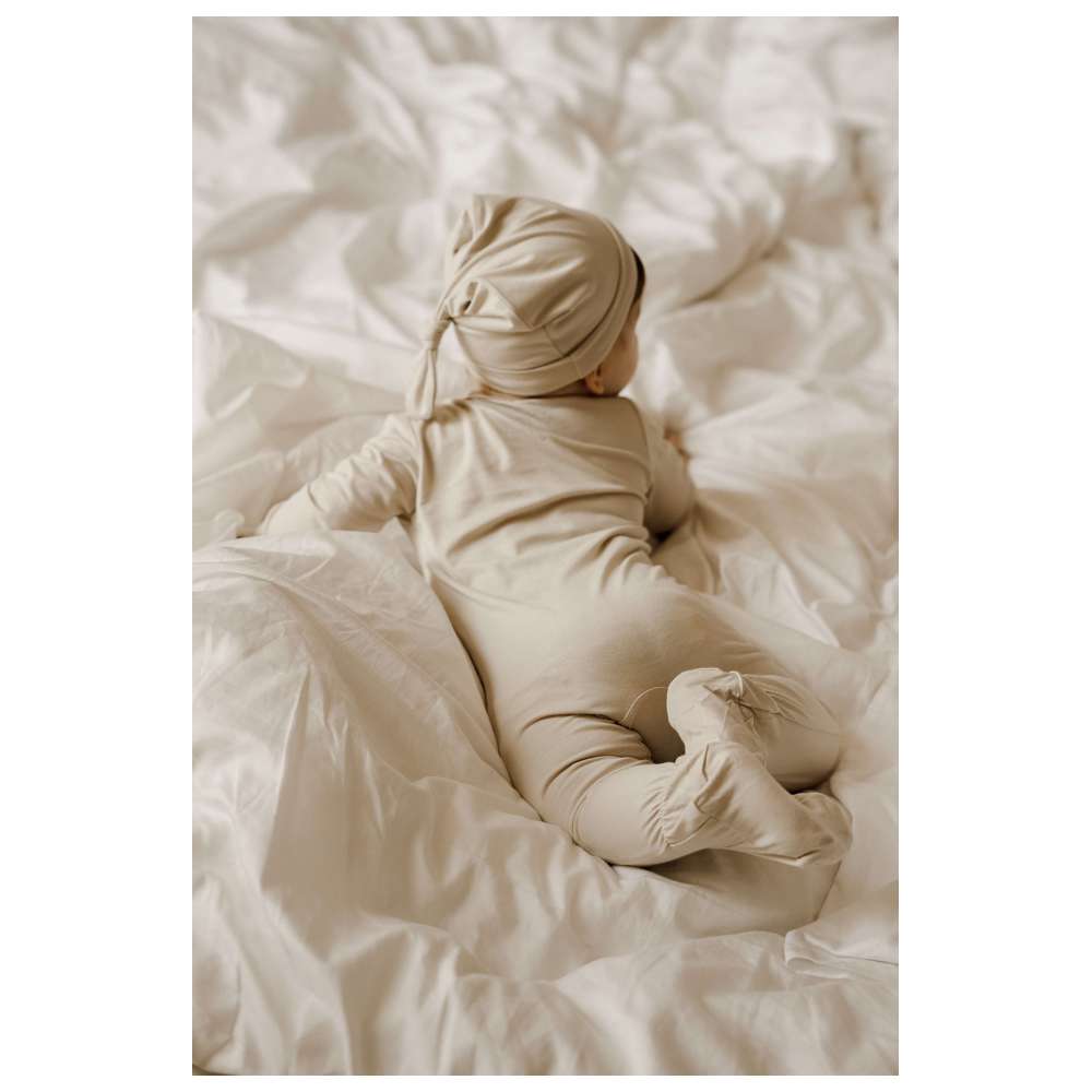 Sashi - Baby Comfort Footed Sleepsuit - Beige