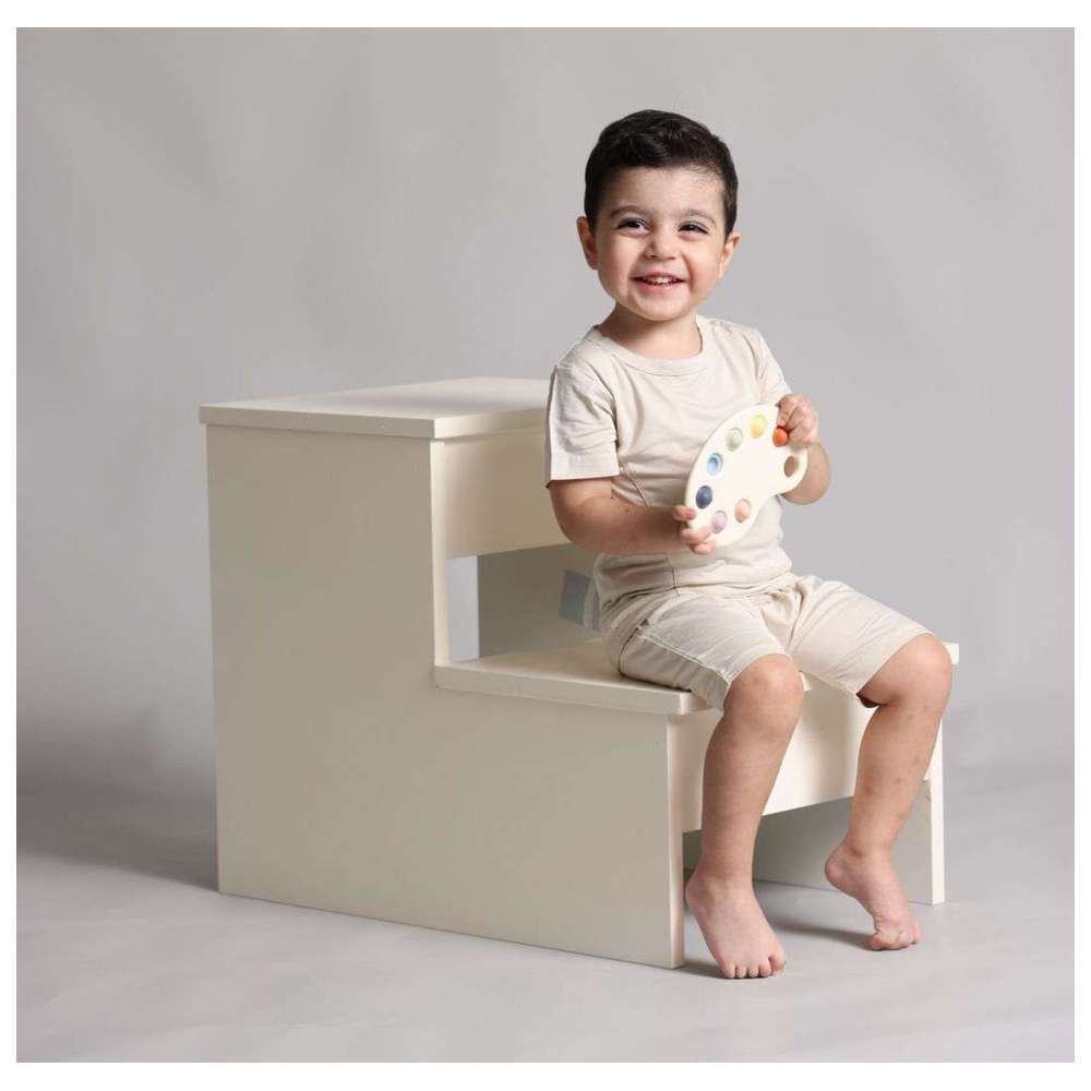 Sashi - 2pc-Set - Kid's T-Shirt & Shorts  - Beige