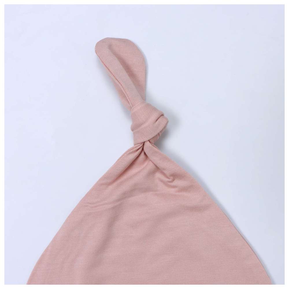 ساشي - قبعة مواليد قطنية - زهري