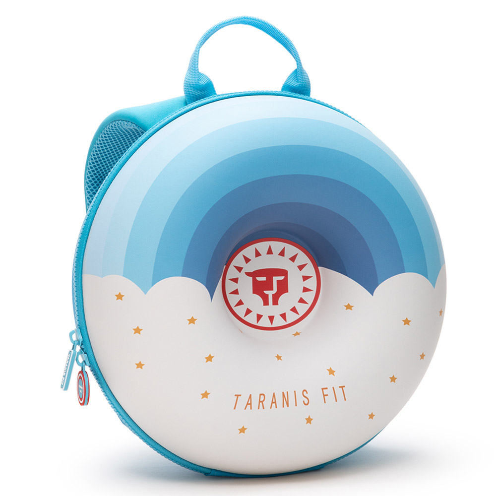 تارانيس - شنطة ظهر مدرسية دائرية من البلاستيك والنايلون - 12 إنش