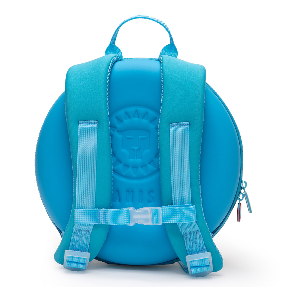 تارانيس - شنطة ظهر مدرسية دائرية من البلاستيك والنايلون - 12 إنش