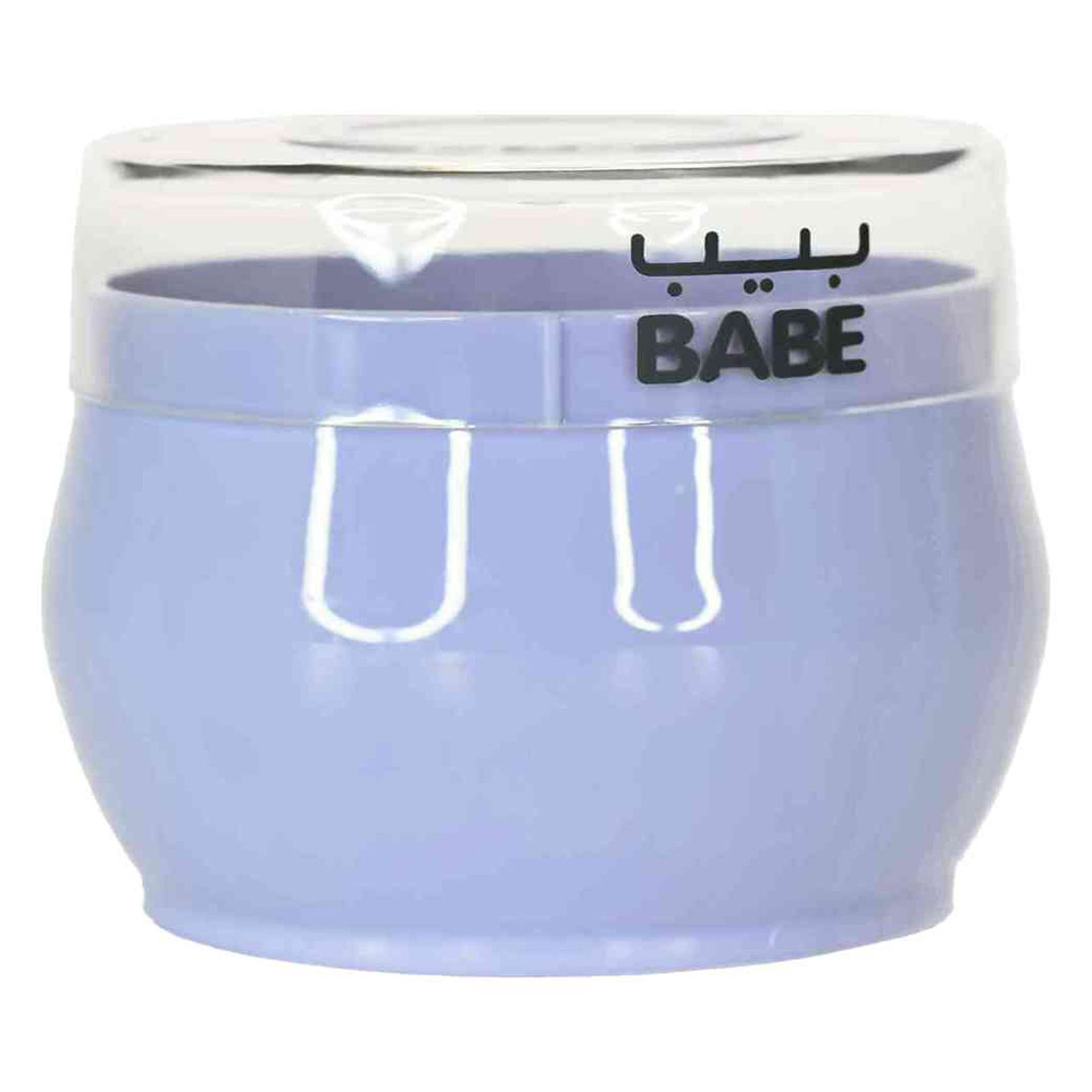 بيبي - إسفنجة بودرة للأطفال مع علبة تخزين