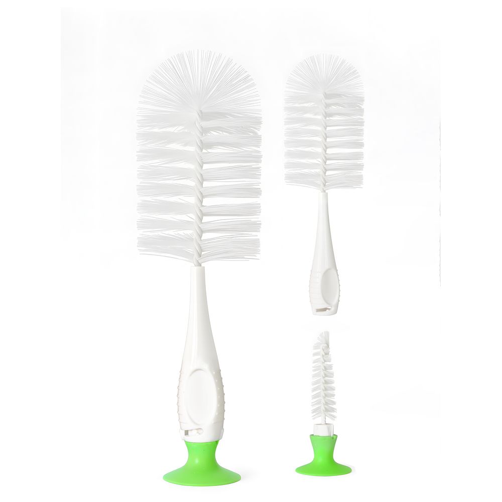 بيبي - فرشاة تنظيف رضّاعات الرضاعة والحلمات 2 في 1