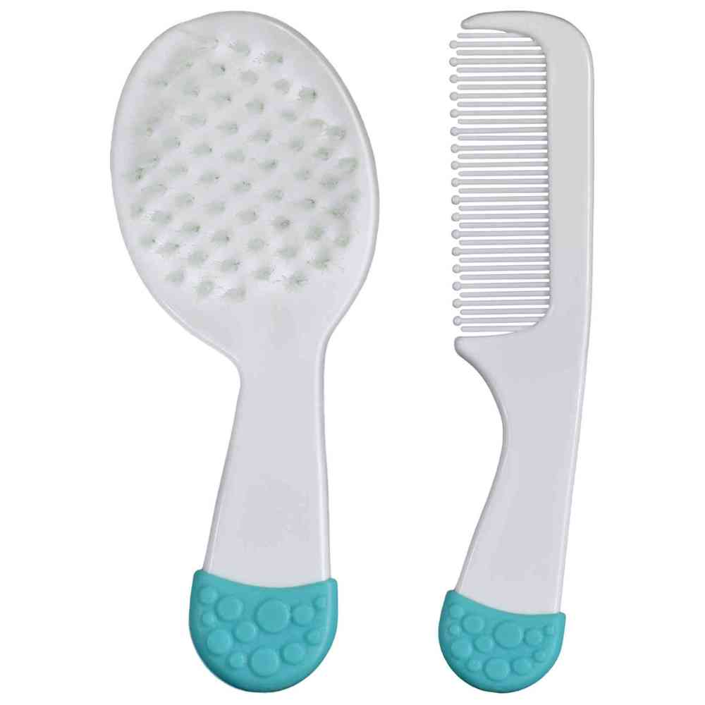 بيبي - طقم فرشاة ومشط للأطفال - أبيض