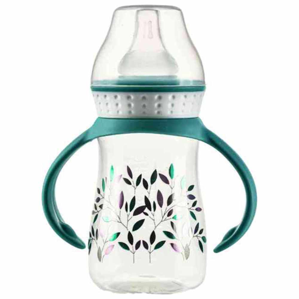 بيب رضاعة أطفال بمقبض أزرق