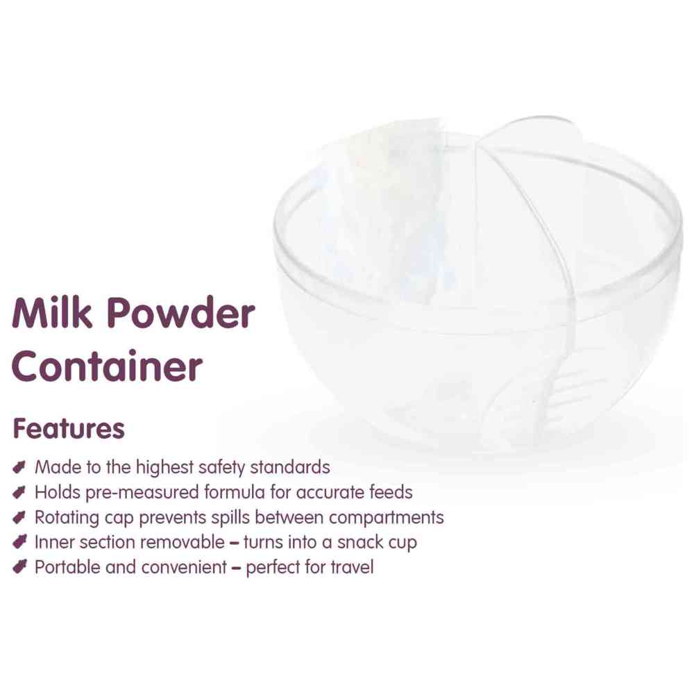 بيب موزعة مسحوق حليب الأطفال أزرق