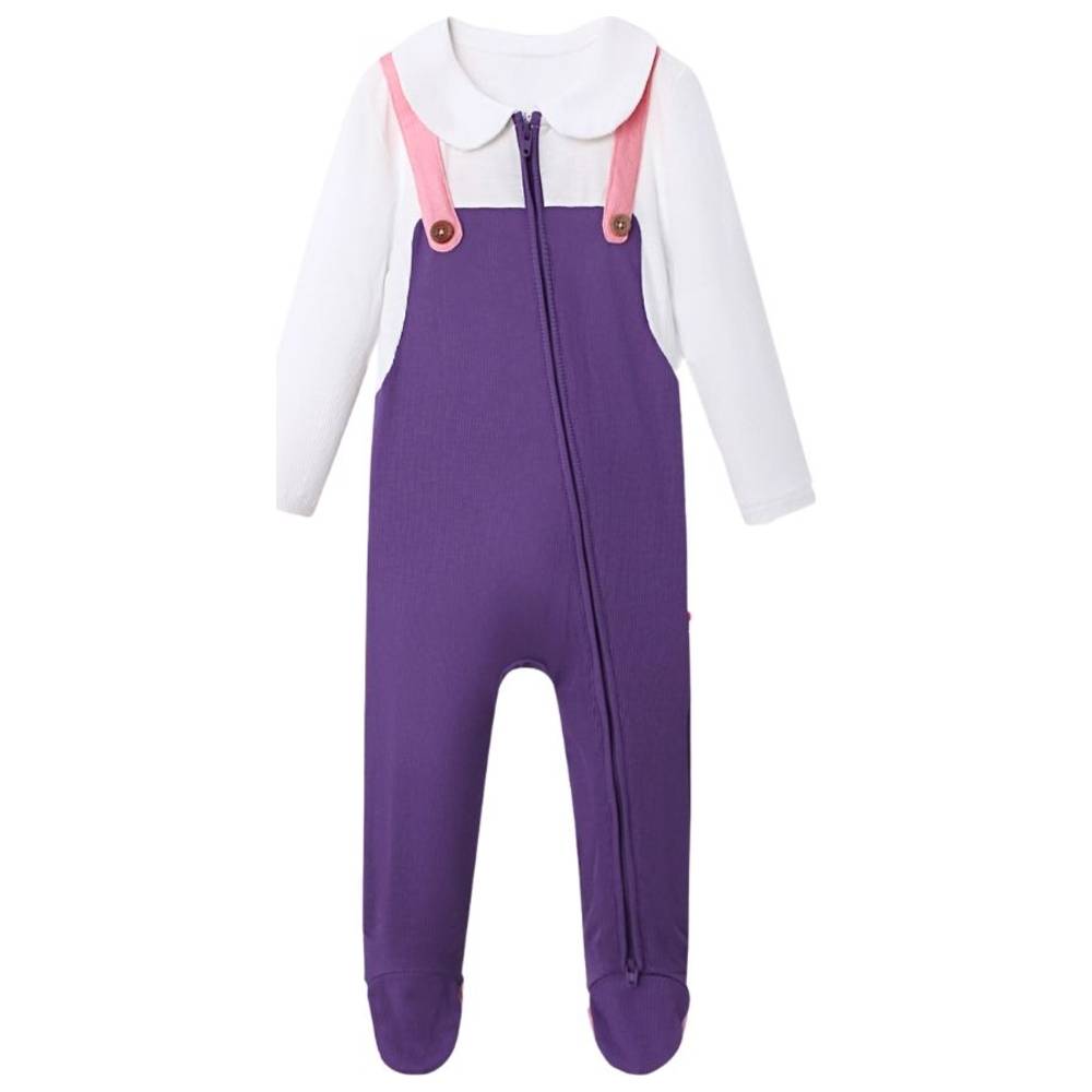 Atlas & Maya - Organic Bamboo Zippy Playsuit - Purple