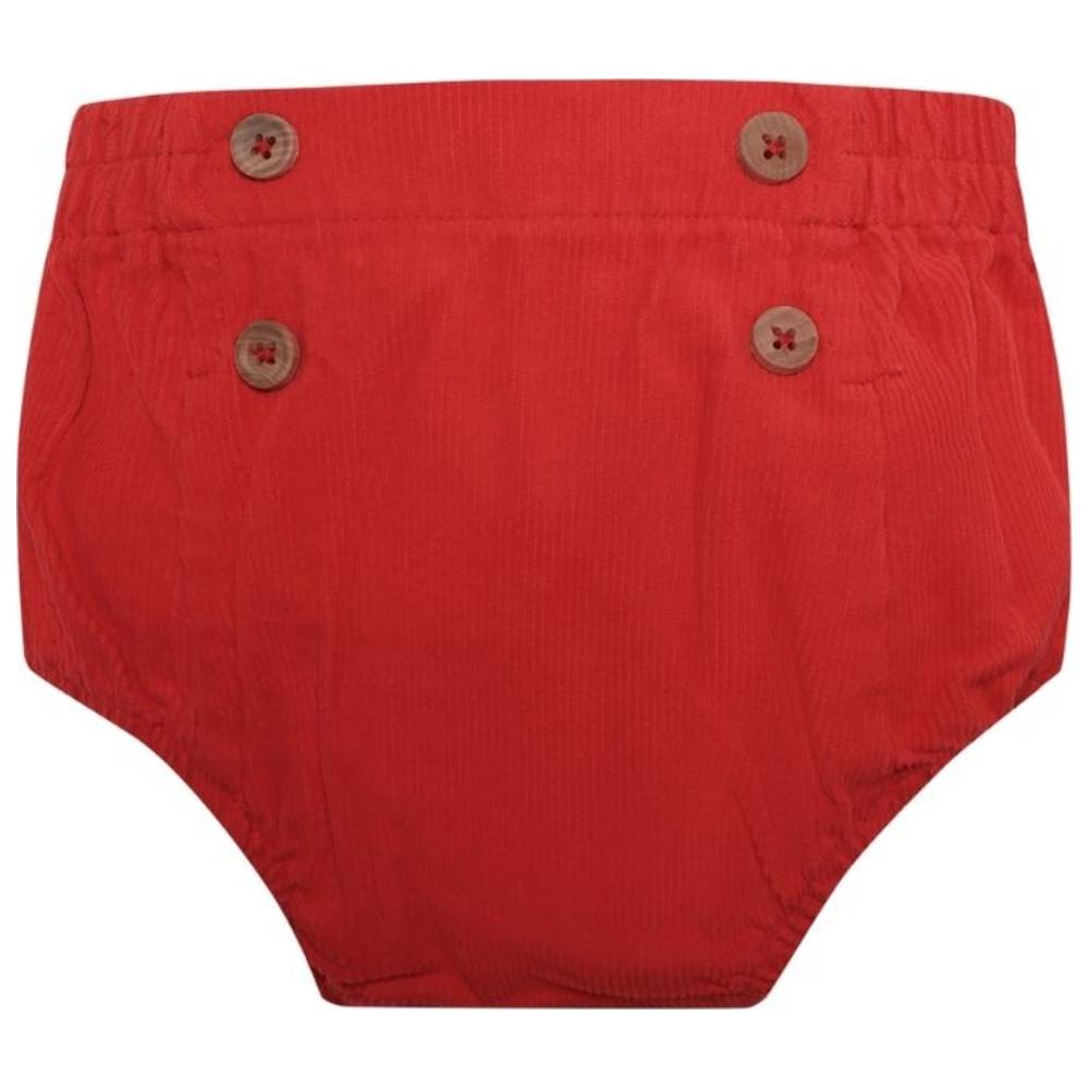 Atlas & Maya - Organic Cotton Sailor Corduroy Shorts - Red