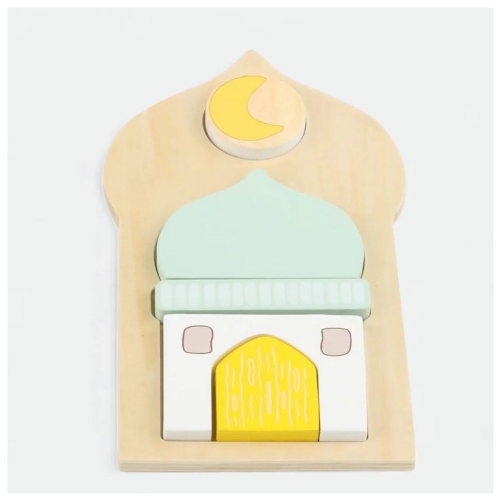 أطلس ومايا - ألواح ألغاز خشبية إسلامية رمضانية - مجموعة من قطعتين