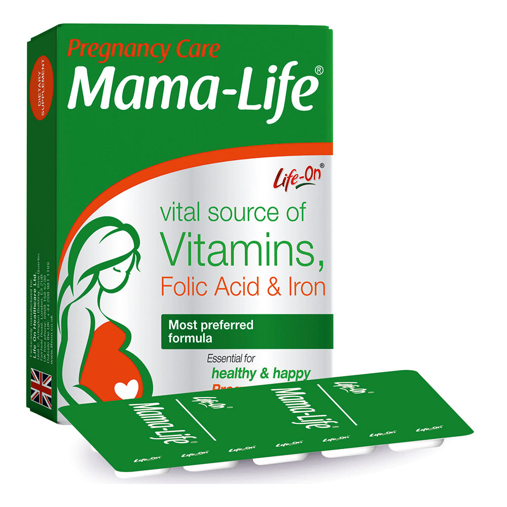 لايف أون - كبسولات ماما-لايف للعناية أثناء الحمل - 30 كبسولة