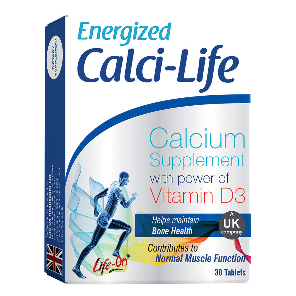 Life On - Energized Calci-Life Tablets With Vitamin D3 - 30 Pcs
