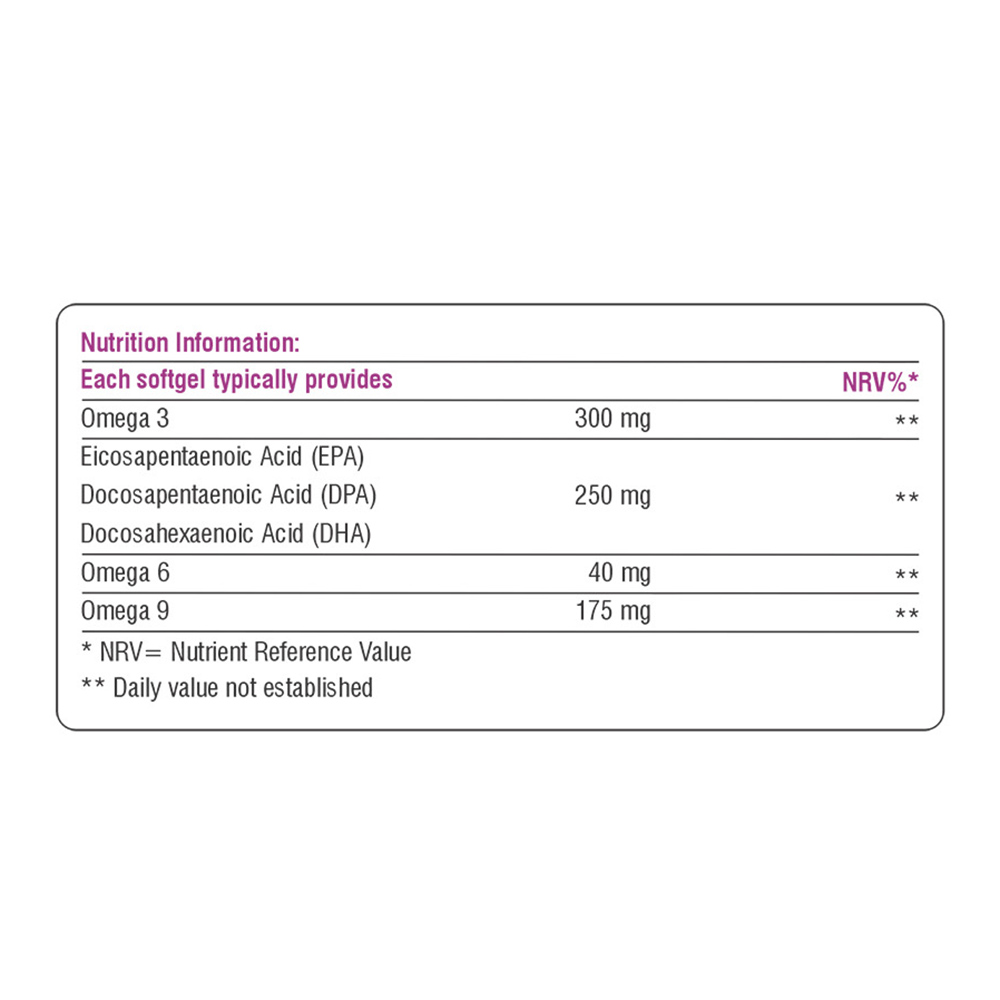 لايف أون - كبسولات أوميغا-لايف ثلاثي المفعول - 30 كبسولة