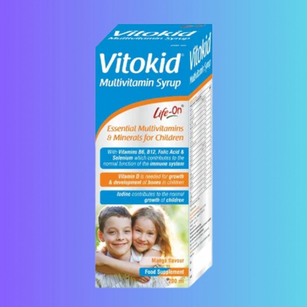 Life On - Vitokid Multivitamin Syrup - Mango - 200 ml