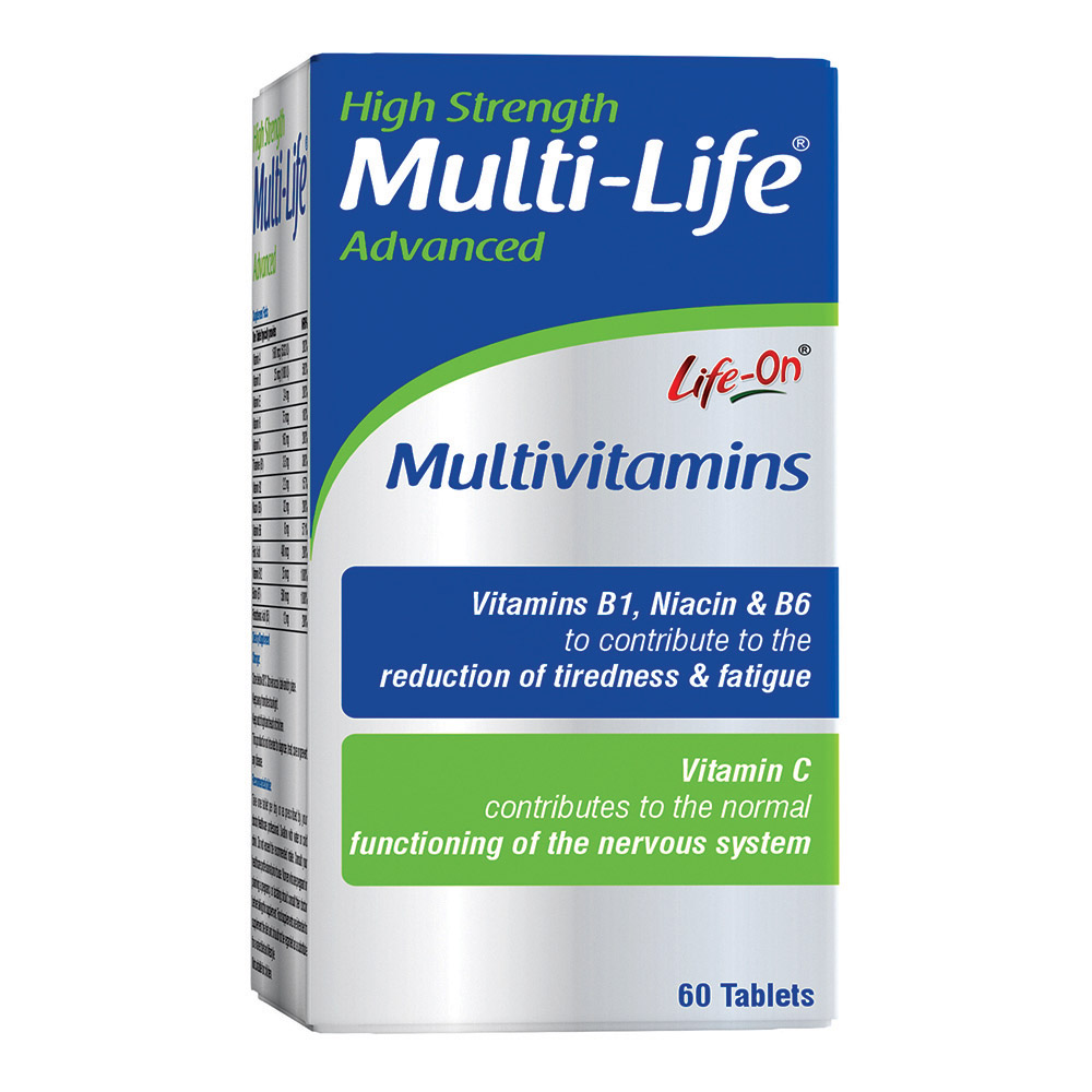 لايف أون - حبوب مالتي-لايف أدفانسد عالي القوة - 60 حبة