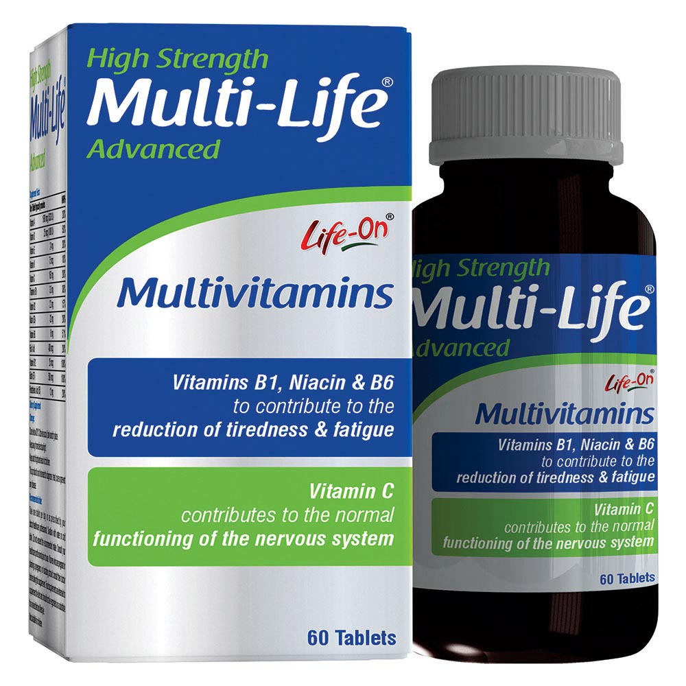 لايف أون - حبوب مالتي-لايف أدفانسد عالي القوة - 60 حبة