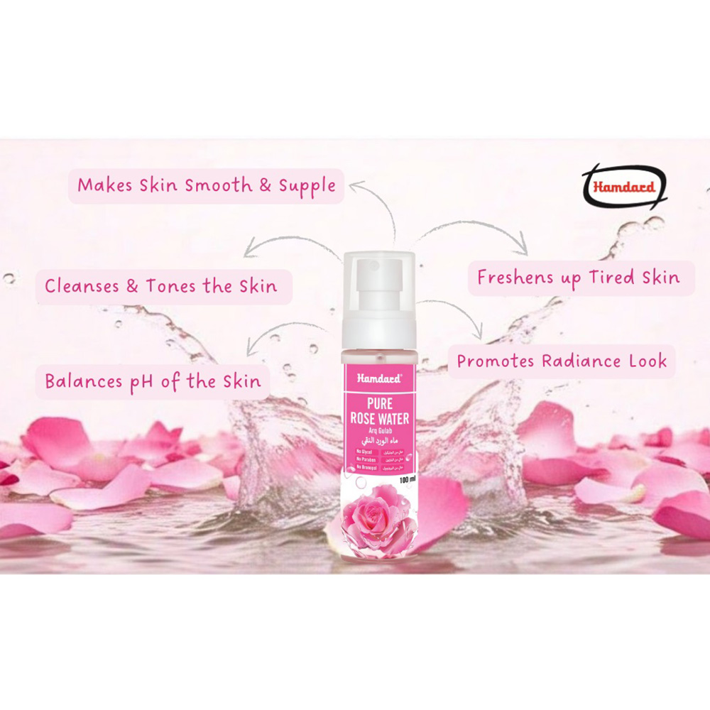 Hamdard - Arq Gulab Pure Rose Water Spray - 100 ml