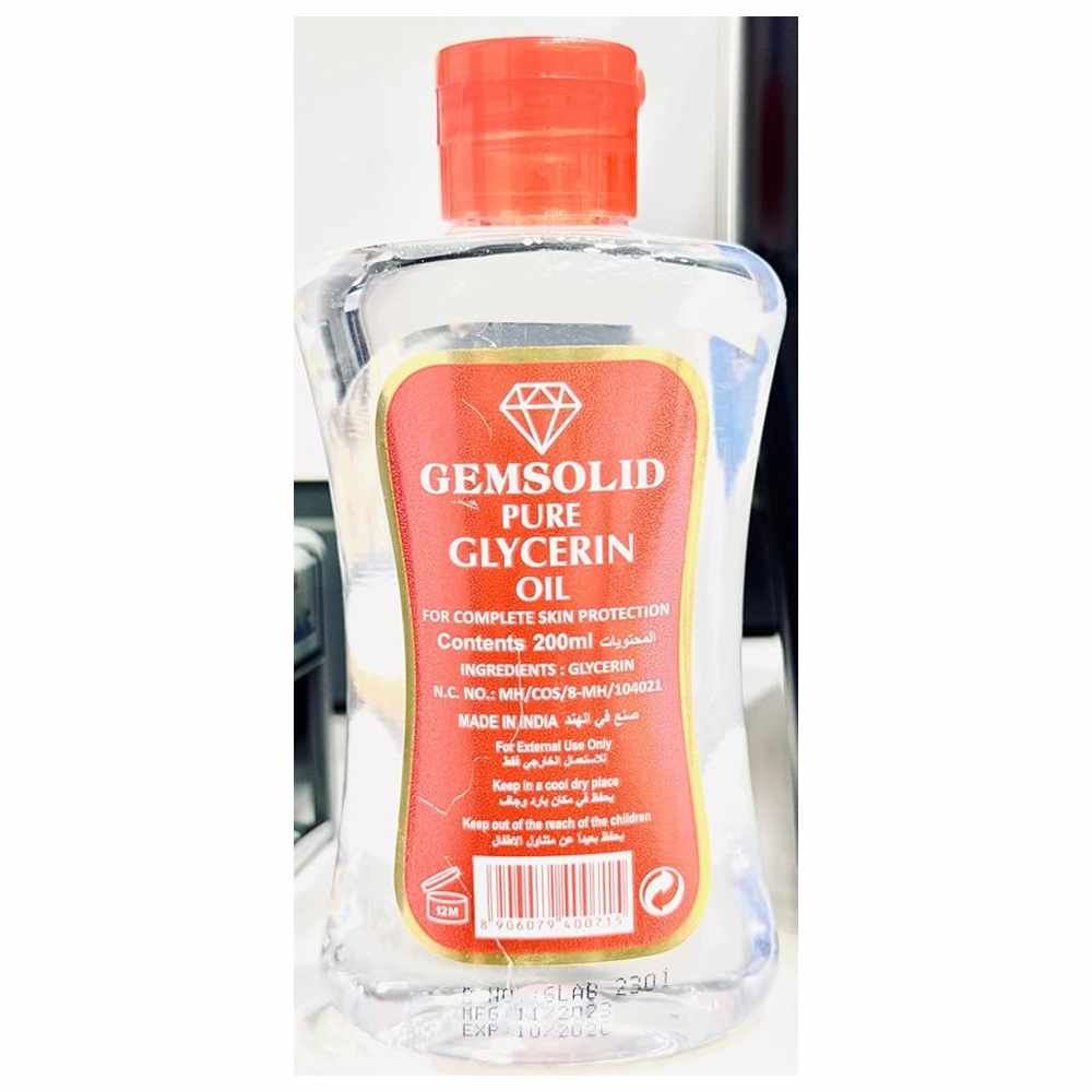 Gemsolid - Pure Glycerin Oil - 200 ml