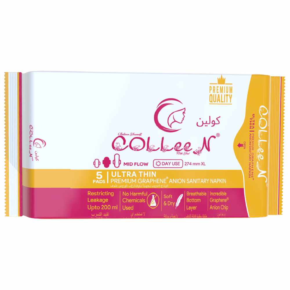 Colleen - Ultra Thin Premium Sanitary Napkin - XL - 5 Pcs