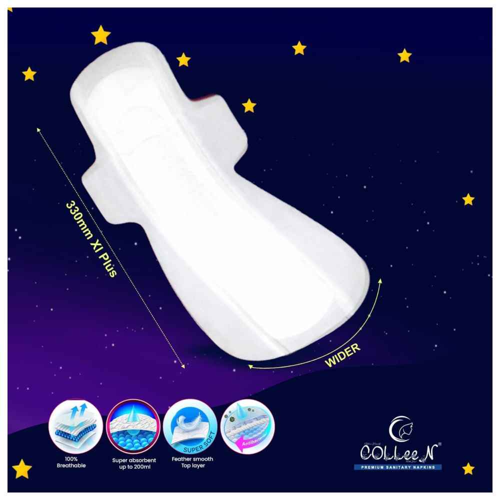 Colleen - Ultra Thin 100% Breathable Pads - XL+ - 30 Pcs