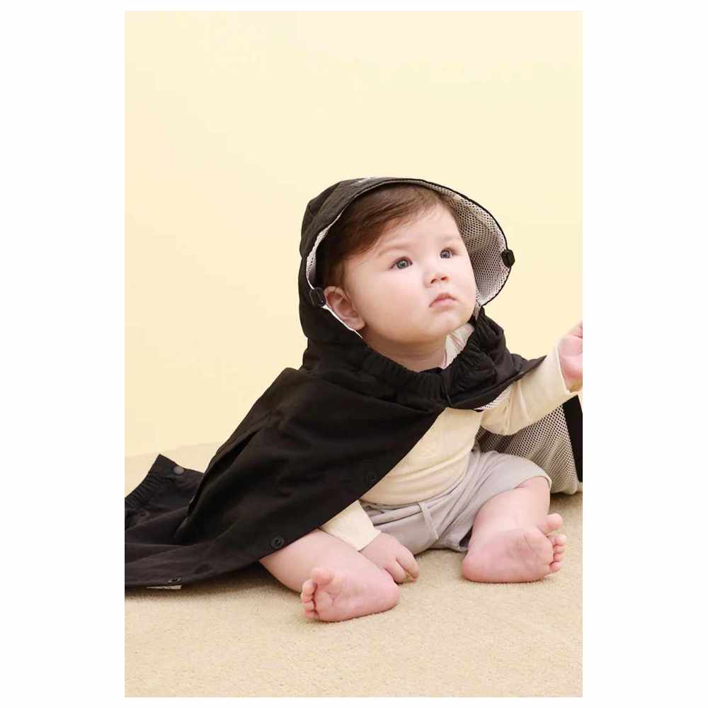 جوسكيت - غطاء الحماية من الشمس والرياح لشيالة المواليد - أسود