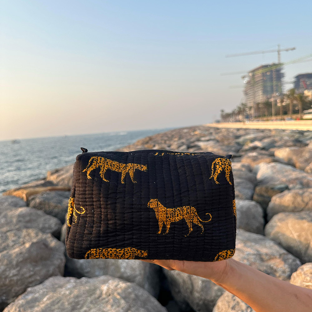 Tohfa Luxe - Cora Handmade Block Printed Pouch