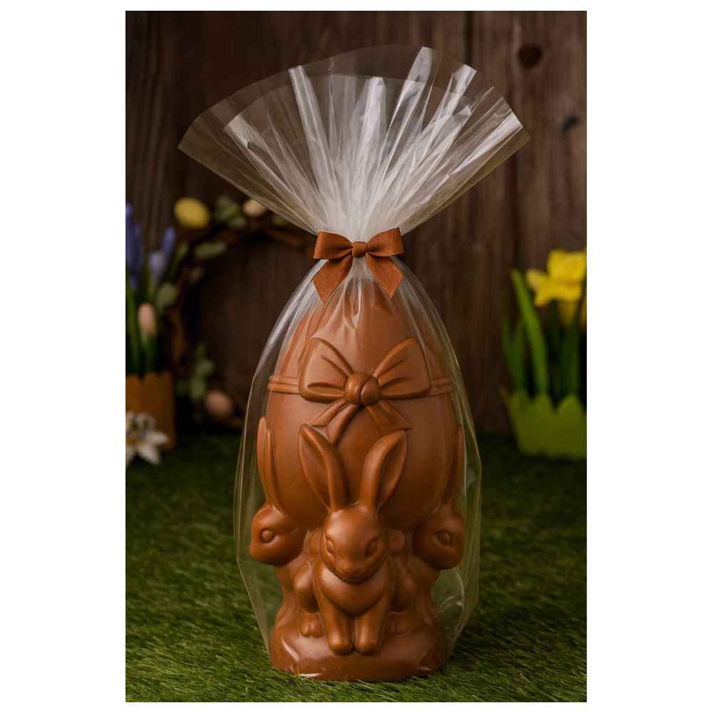كيام - بيضة شوكولاتة فاخرة - محمولة من قبل الأرانب - 30 سم