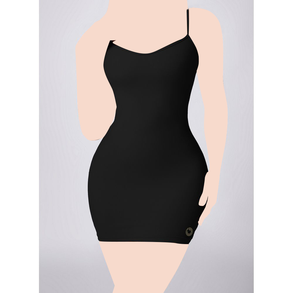 كون - فستان نسائي بديكون - أسود