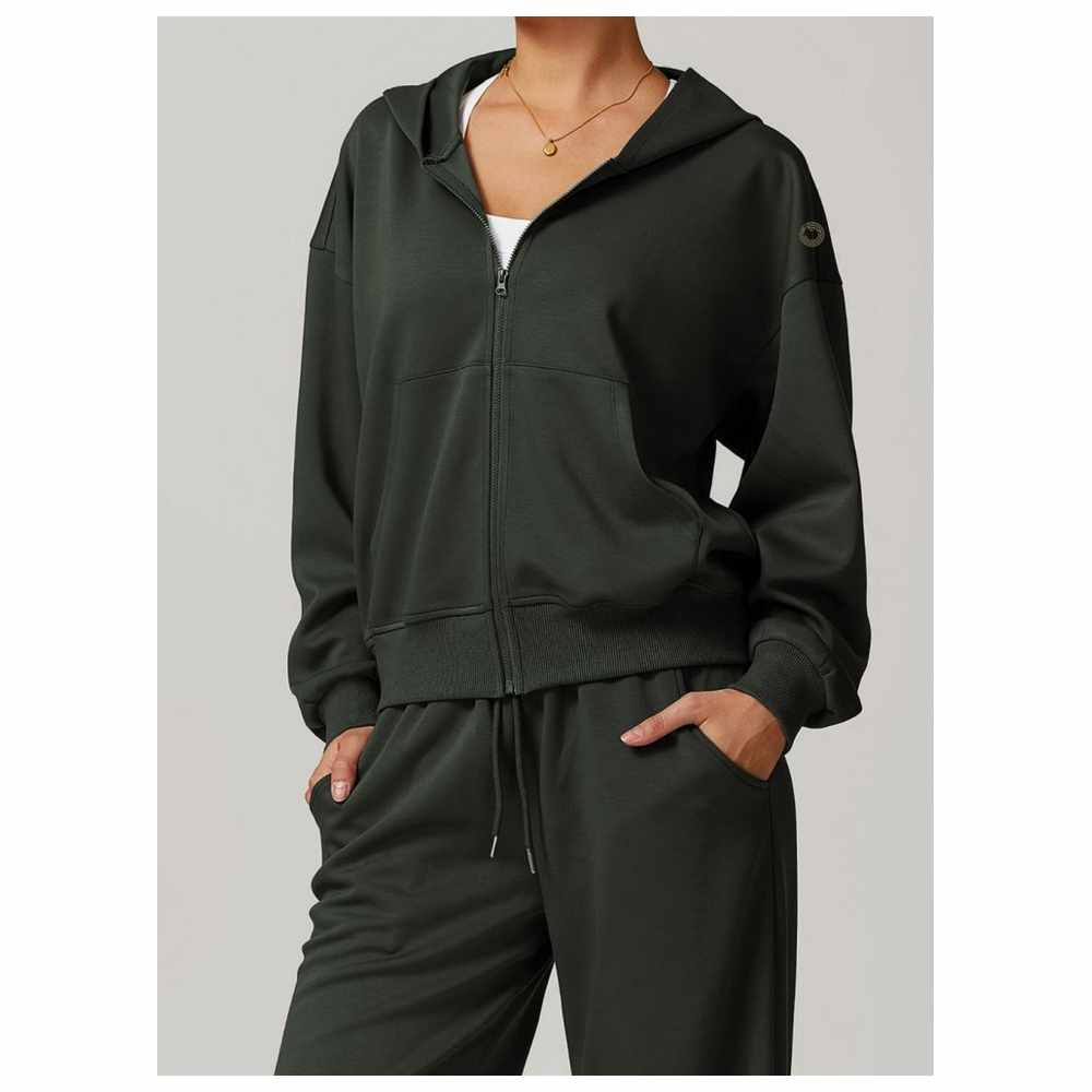 كون - جاكيت نسائي خفيف واسع - أخضر