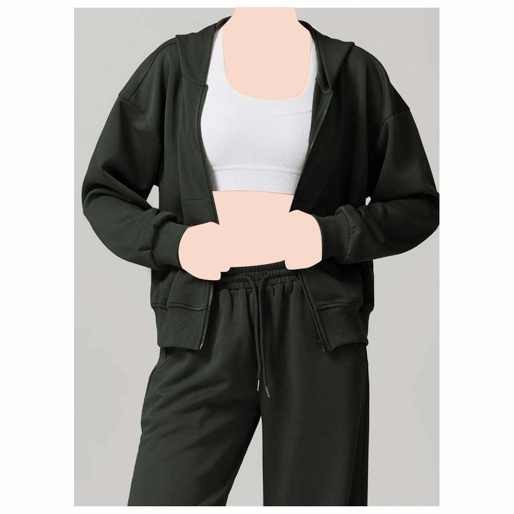 كون - جاكيت نسائي خفيف واسع - أخضر