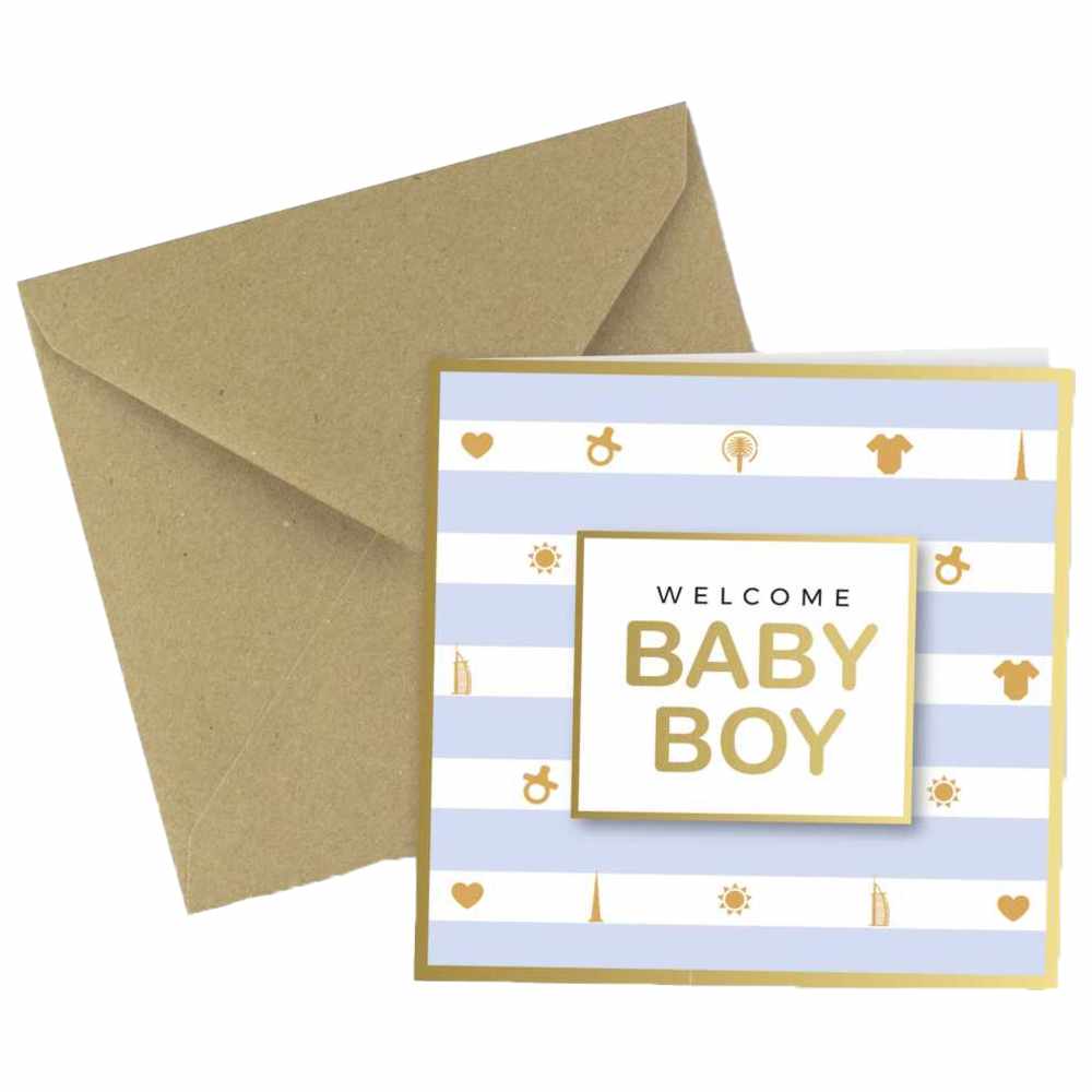 Share The Love - Welcome Baby Boy Greeting Card