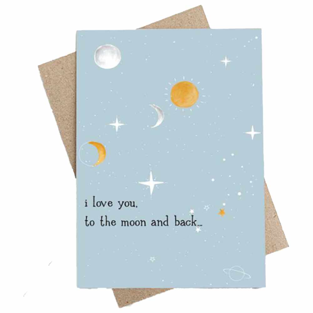 شير ذا لوف - بطاقة تهنئة أحبك للقمر والعودة