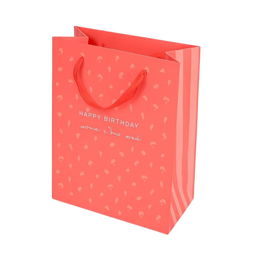 Share the Love Happy Birthday Gift Bag - Red - Large