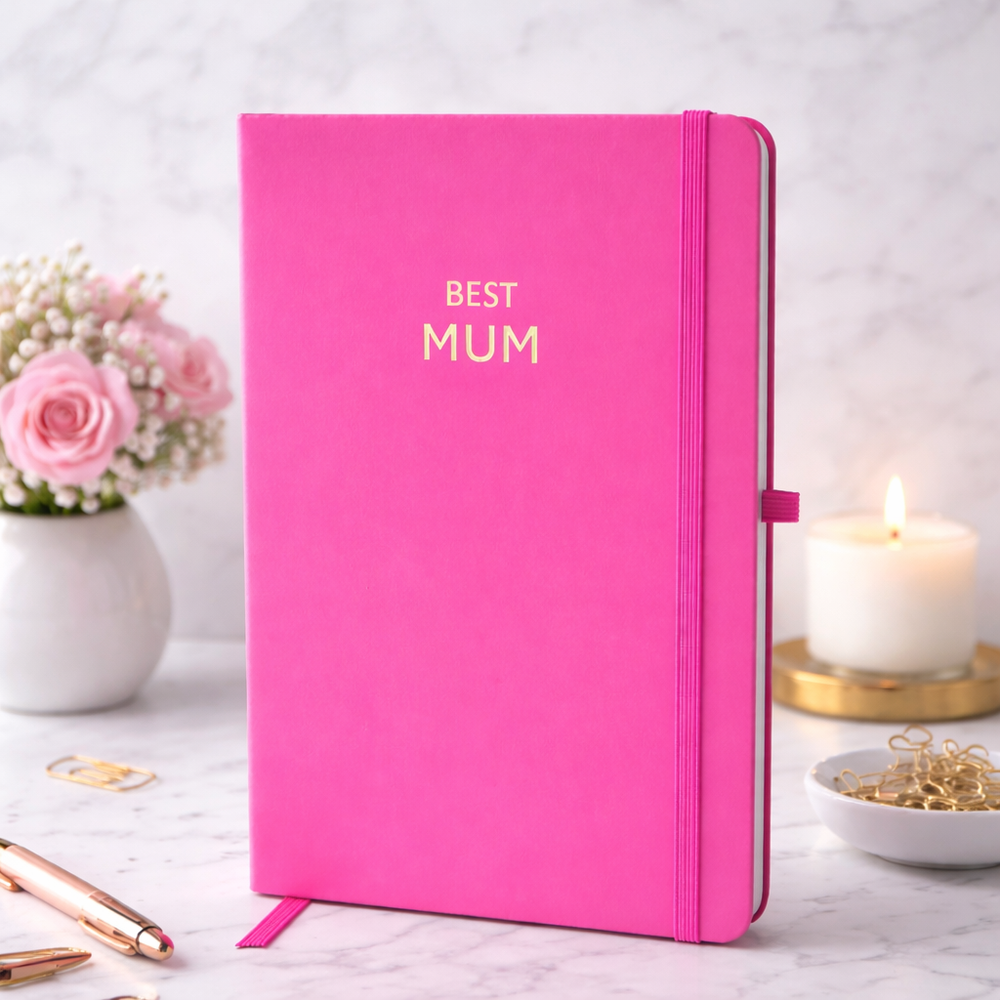 Share the Love - Best Mum Notebook Journal - Pink