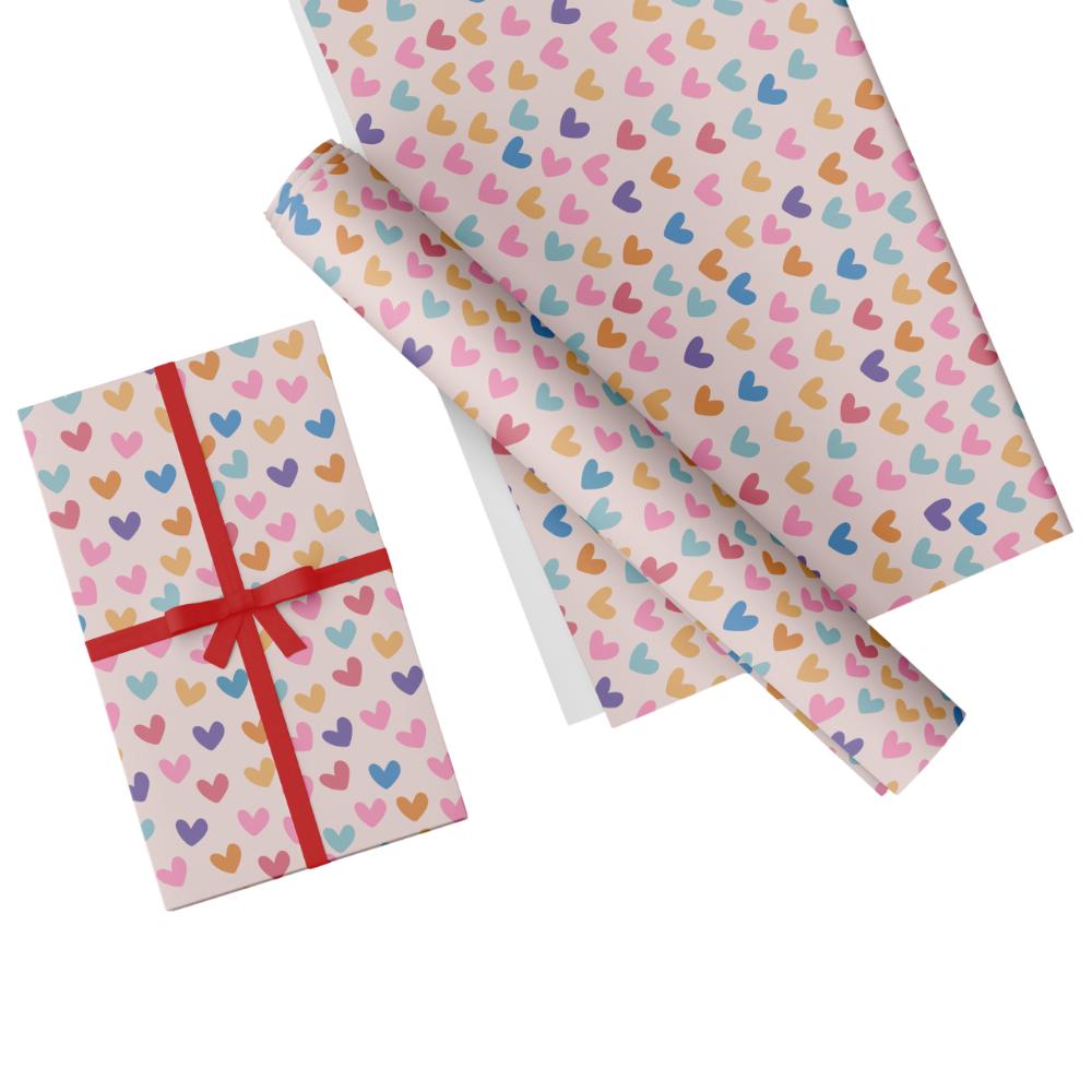 Share The Love - Gift Wrapping Paper Pack - Heart