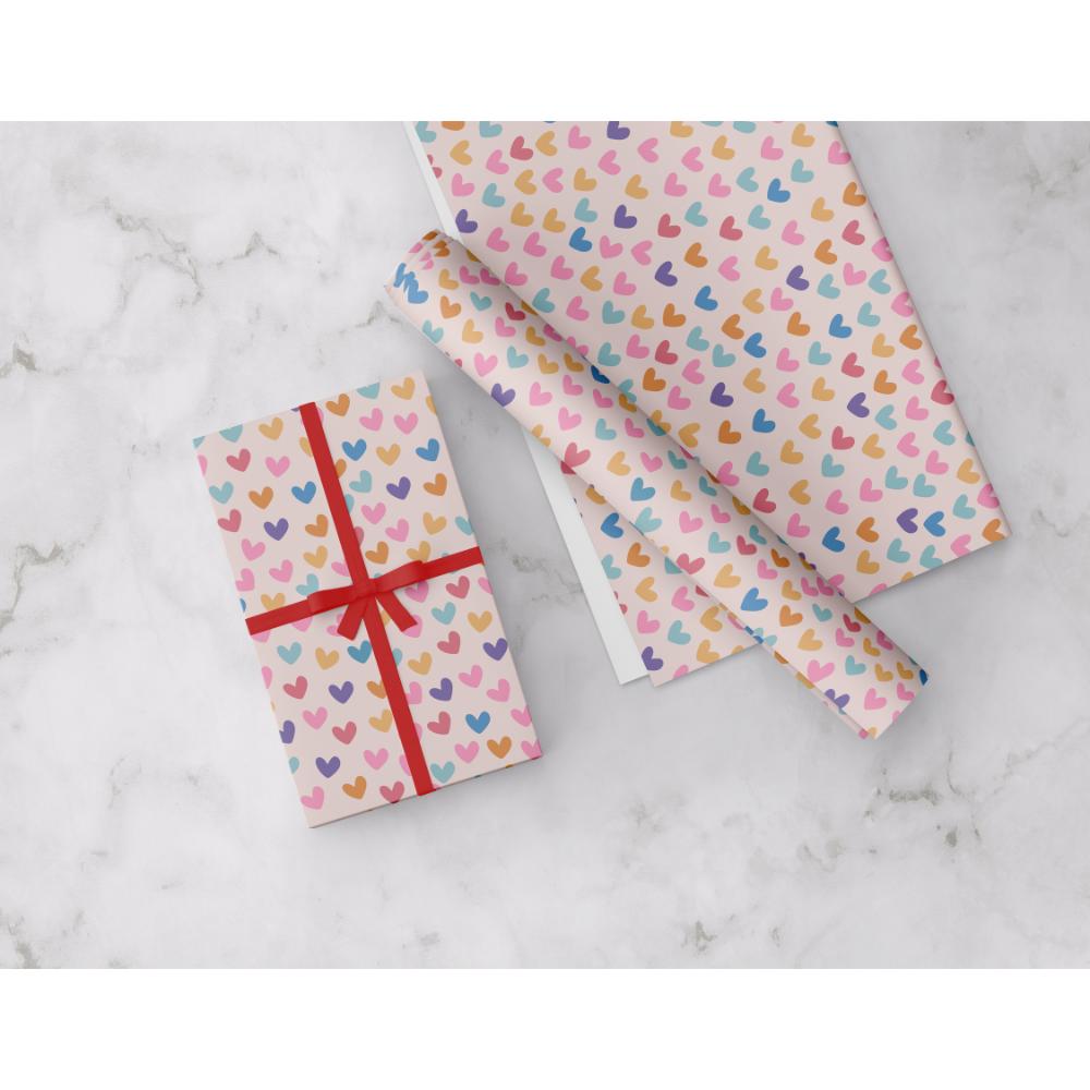 Share The Love - Gift Wrapping Paper Pack - Heart