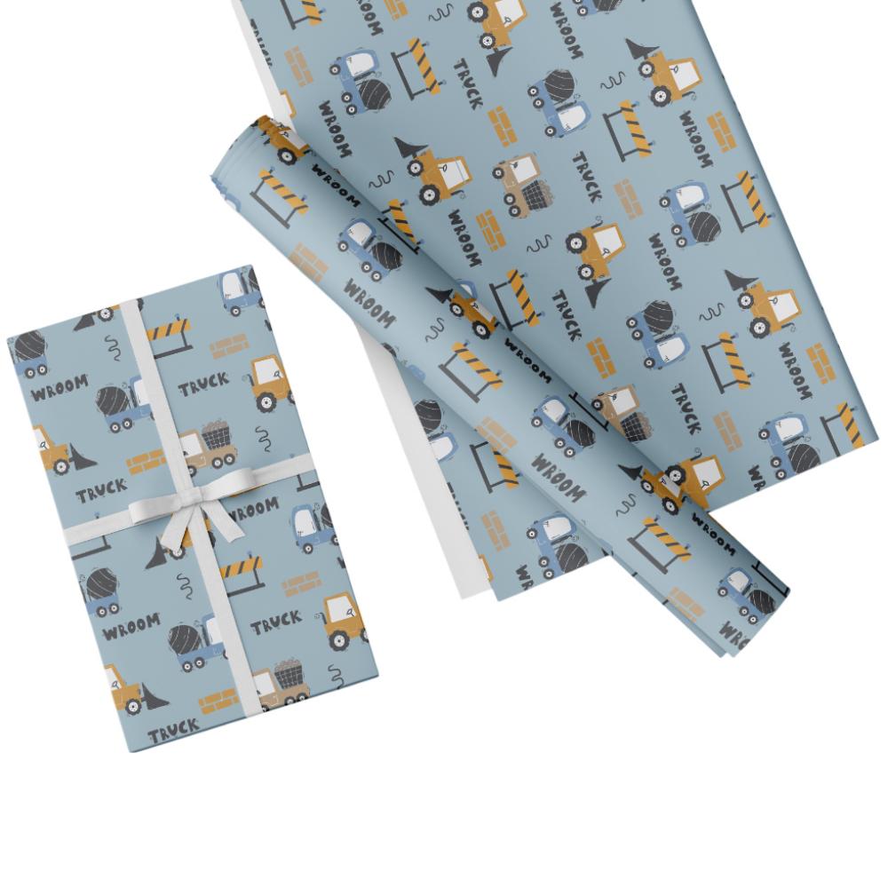 Share The Love - Gift Wrapping Paper Pack - DIGGERS KIDS WRAPPING PAPER