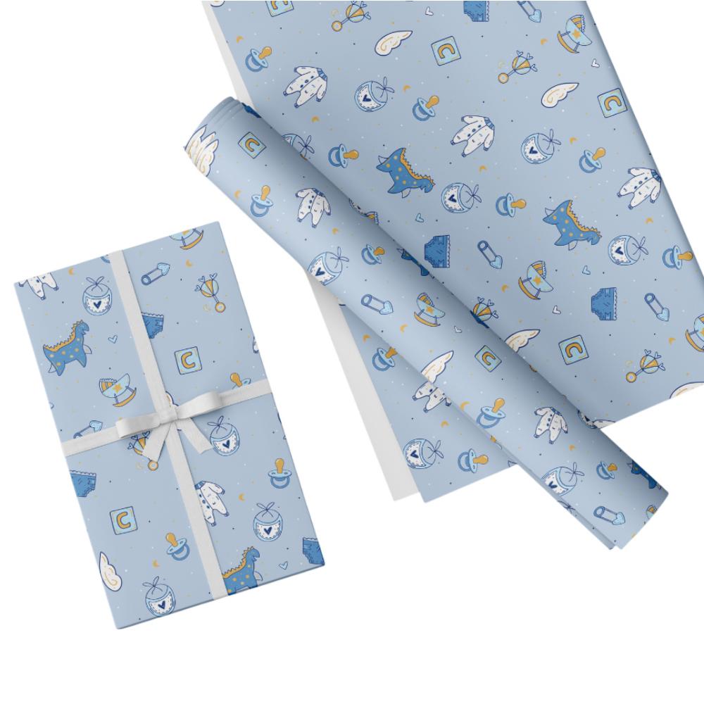 Share The Love - Gift Wrapping Paper Pack - NEW BORN - BOY WRAPPING PAPER
