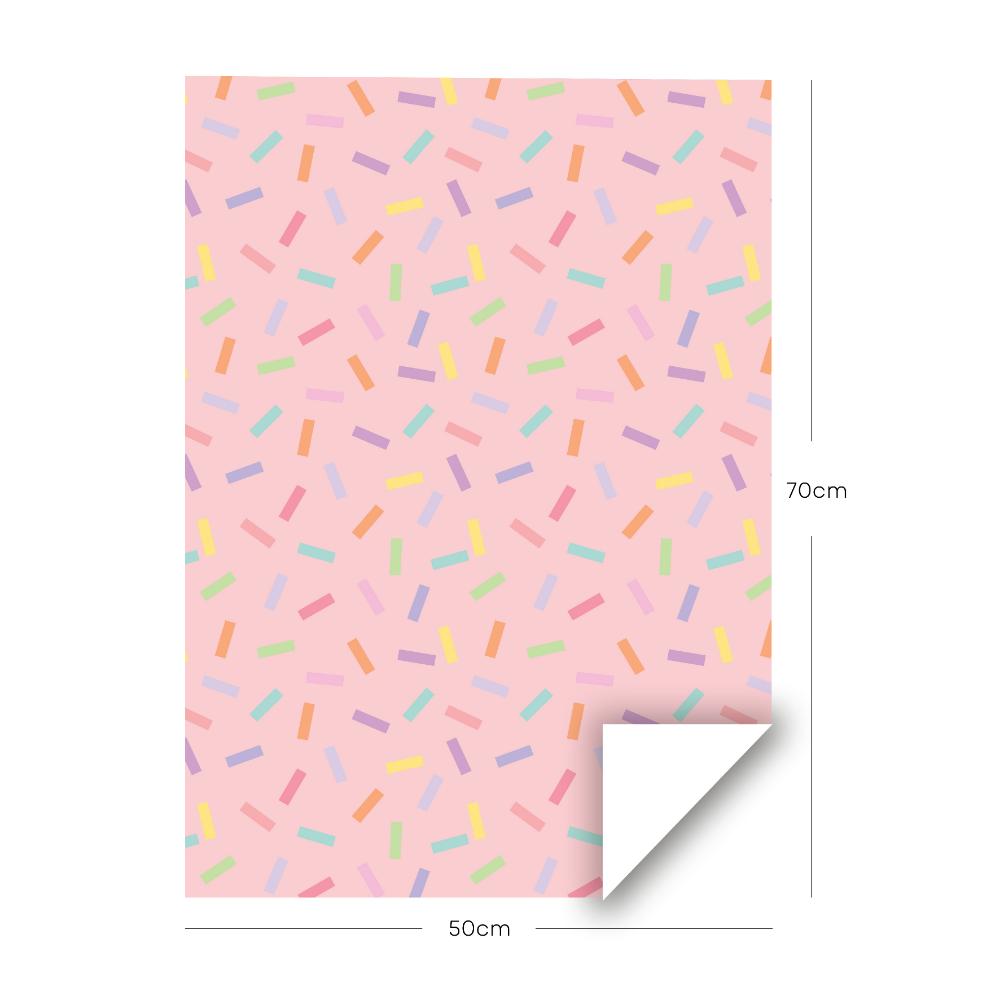 Share The Love - Gift Wrapping Paper Pack - Confetti - Pink