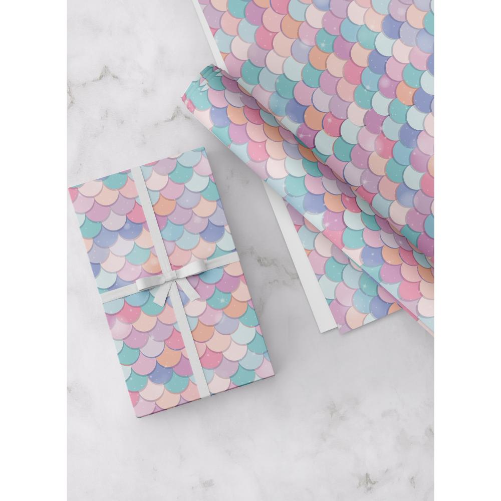 Share The Love - Gift Wrapping Paper Pack - Mermaid Pink