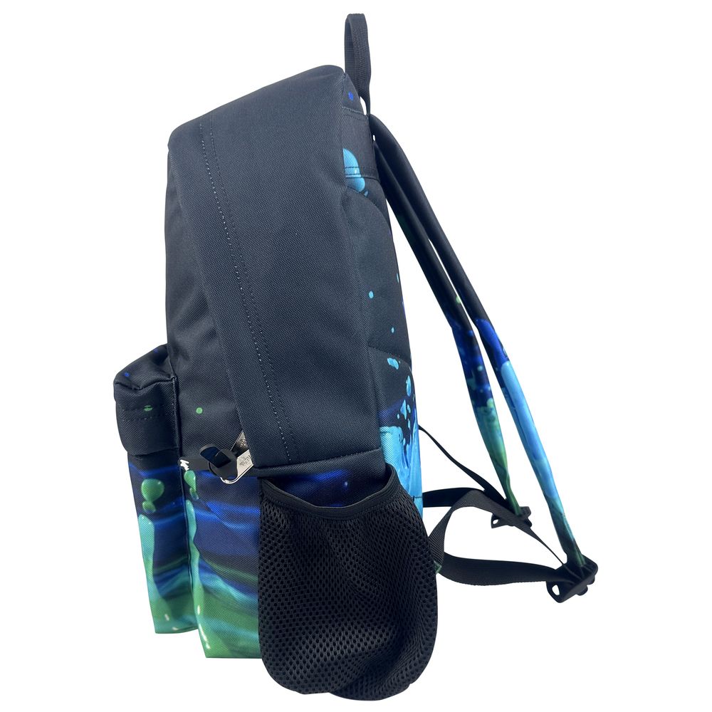 هايب - شنطة ظهر - قطرات ثلاثية الأبعاد سوداء - 16.5 بوصة