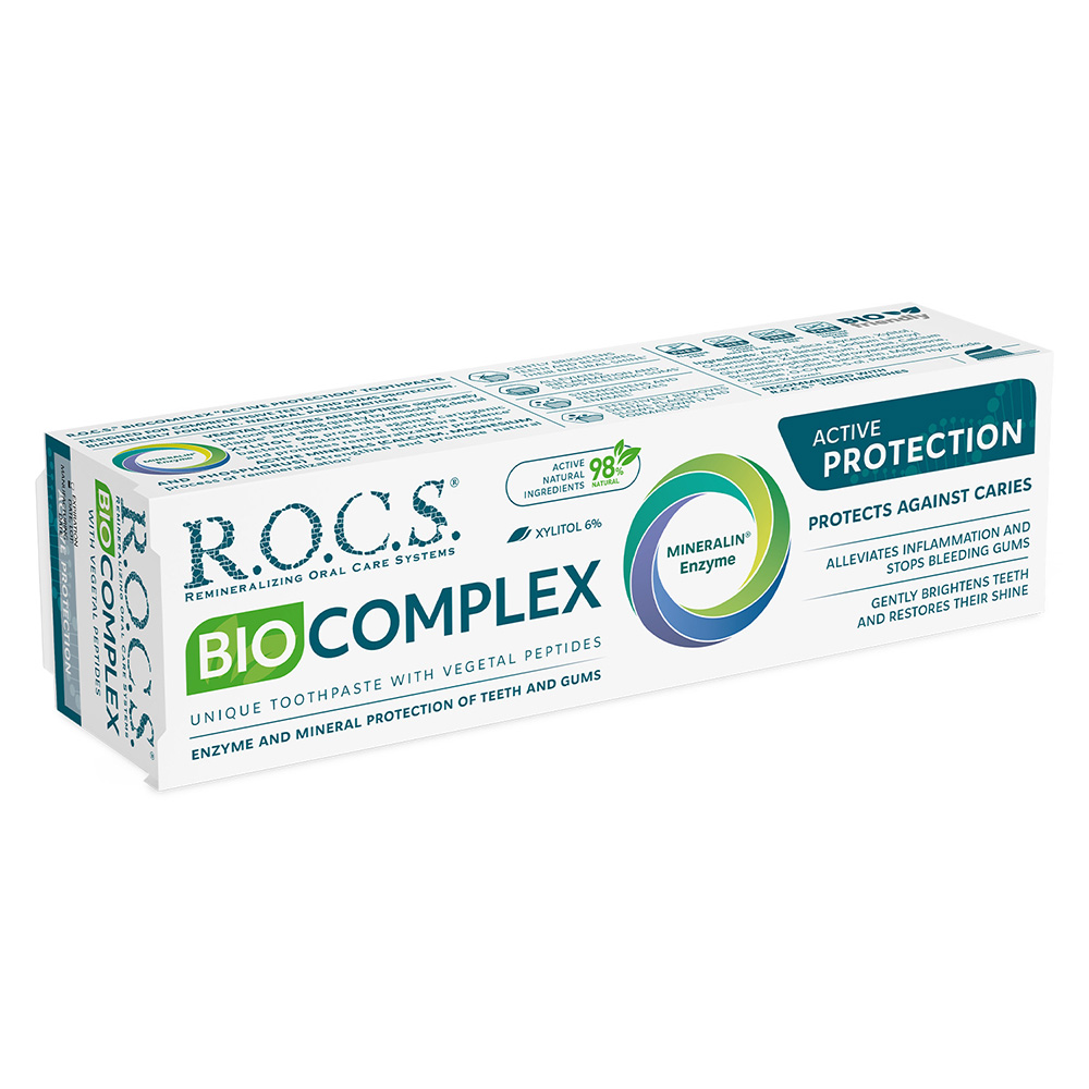 روكس - معجون أسنان بيوكومبلكس للحماية النشطة - 94 جم