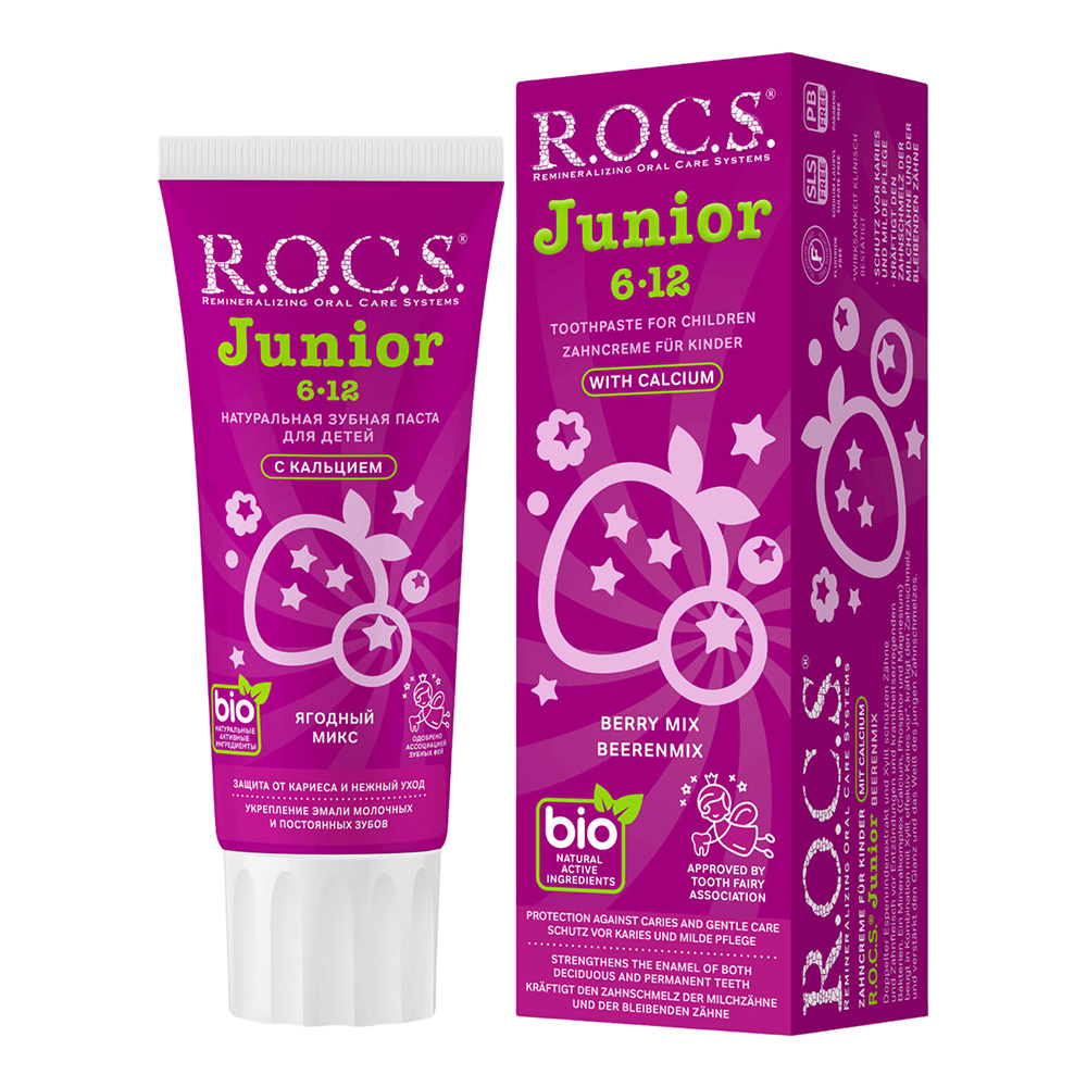 Rocs - Junior Toothpaste - Berry Mix - 74 gm