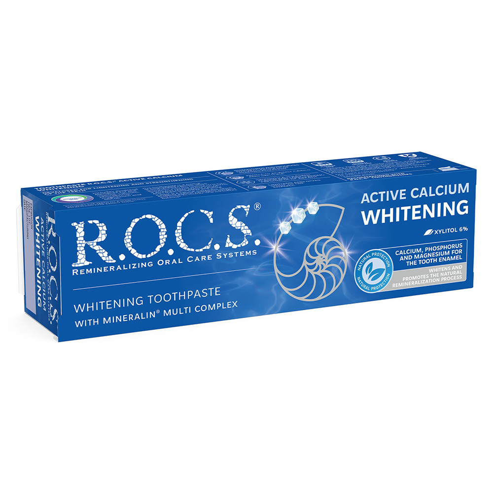 روكس - معجون أسنان مبيض بالكالسيوم النشط - 94 جم