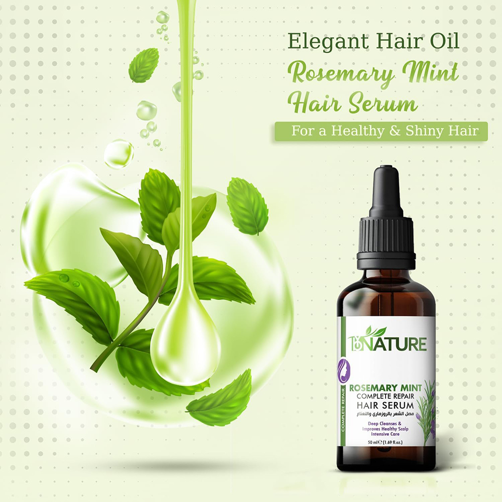 ByNature - Rosemary Mint Complete Repair Hair Serum - 50 ml