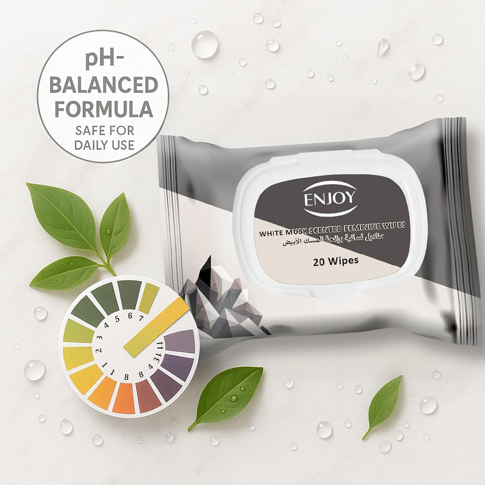 Enjoy - White Musk Scented Feminine Wipes - 20 Wipes