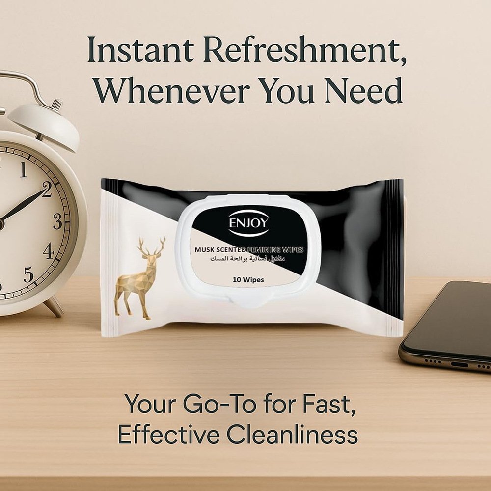 Enjoy - Musk Scented Feminine Wipes - 10 Wipes