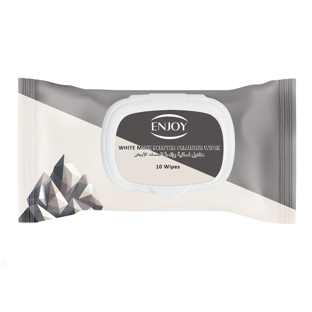 Enjoy - White Musk Scented Feminine Wipes - 10 Wipes